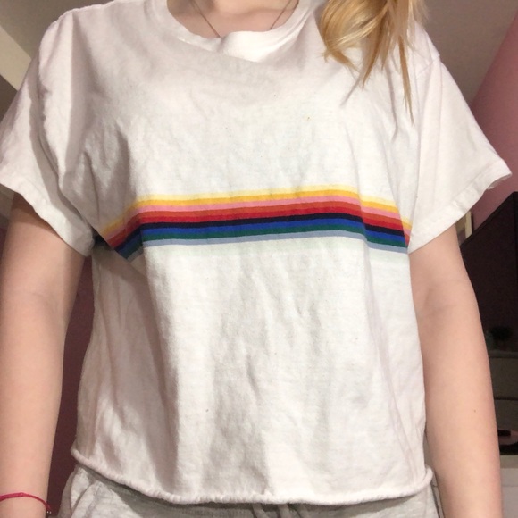 Brandy Melville Tops - striped brandy melville t-shirt